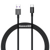 Baseus Superior Series USB/USB-C 66W rýchlonabíjací kábel 1m čierny
