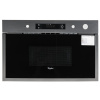 Whirlpool AMW 440/IX Vstavaný Sólo mikrovlnná rúra 22 L 750 W Čierna, Strieborná (AMW 440 IX)