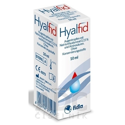 Hyalfid očné kvapky 1x10 ml, 8033661805655