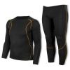 BENNON Set termoprádlo BNN ARTEMIOS triko s dlouhým rukávem a kalhoty 0237110060/L L Černá/oranžová