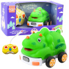 LEAN TOYS RC auto na diaľkové ovládanie pre batoľatá, dinosaurus zelené