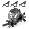 BeamZ BC35B-75 Set 4ks slimline svorek 75kg, černý