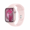 Apple Watch Series 9 45mm Růžový hliník se světle růžovým sportovním řemínkem M/L MR9H3QC/A