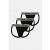 Jocksy Calvin Klein Underwear 3-pak pánske, čierna farba, LV00NB4121 M