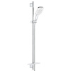 Grohe Rainshower SmartActive Cube - Súprava sprchovej hlavice 130, 3 prúdy, tyče 90 cm a hadice, mesačná biela 26586LS0