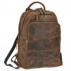 G r e e n B u r r y V i n t a g e L e a t h e r R u c k s a c k A n t i q u e b r o w n 3 3 x 4 3 c m