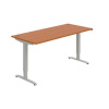 Hobis Pracovný stôl Motion, ZO, 2S, 180x70,5-120,5x80 cm, čerešňa/sivá