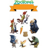 CUKROVÁ TLAČ jedlý obrázok na tortu Cukrová hmota ZOOTOPIA ZVIERATÁ SADA #5