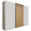 Novel SKRIŇA S POS. DVER. – HOR.VED, biela, dub bianco, 250/217/67 cm - Skrine - 000442031412