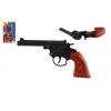 Teddies Revolver/pištoľ na kapsle 8 rán plast 20cm na karte 15x25x3cm