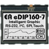 Display Elektronik grafický displej biela (š x v x h) 81.50 x 67.50 x 12.1 mm; EAEDIP160W-7LW