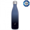 Modro-čierna kovová fľaša s dvojitou stenou 500ml