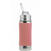 Pura nerezová fľaša so slamkou 325 ml - Rose