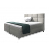 Wilsondo Čalúnená boxspring manželská posteľ Leila s matracom - sivá Rozmer: 160x200