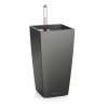 Lechuza Stolový kvetináč MAXI CUBI - antracitová metalická
