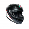 AGV K6 MINIMAL PURE MATT Black/White/Red Velkosť: XS