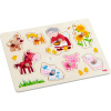 Haba Drevené vkladacie puzzle Babička a jej zvieratká
