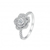For Silver Zirkónový prsteň Ruže - Striebro 925 Velikost prstenu: 54,3mm