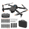 DRON E99 2x KAMERA 4K ZAWIS 500M OBCHÁDZANIE PREKÁŽOK WIFI+KUFOR PILOT
