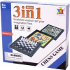 3 v 1 magnetická cestovná spoločenská hra sada