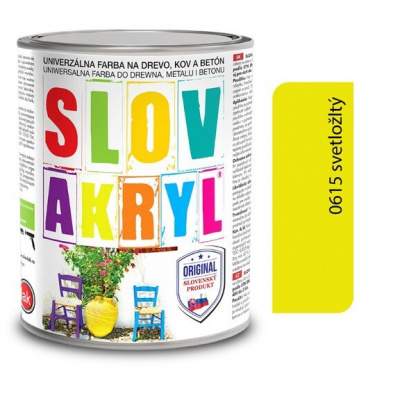 Slovakryl 0615 - svetložltý 0,75kg