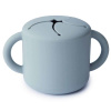 SILIKÓNOVÝ POHÁRIK NA SNACK MUSHIE - POWDER BLUE