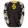 SCOTT jersey 350 CAMO JUNIOR EVO - 2021, black/yellow, S
