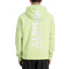 Alpha Industries Back Print Hoody pánska mikina arctic lime Veľkosť: L, Farba: žltá