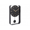 Designové kyvadlové nástěnné hodiny 5796BK Karlsson 33cm