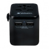 Verbatim Cestovní adaptér univerzální World-to-World UTA-01 USB-A