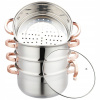 Parný hrniec hrniec 24 cm 5 ks KLAUSBERG KB-7736 Rosegold