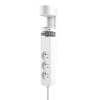 Solight 3z + USB A+C prenosné stolné zásuvky, 2m, biela, USB rýchlonabíjačka 20W PD PP105C-PD20