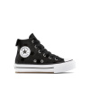 Converse Unisex Kids' Chuck Taylor All Star Lif Canvas High-Top Trainers 001-Black/Whi 12 (30)