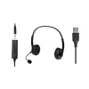 Sandberg náhlavní souprava Office s mikrofonem, USB + 3,5 mm jack, stereo, černá 126-21