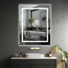 IREDA Kúpeľňové zrkadlo s LED osvetlením, 60 x 80 cm