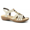 RIEKER 60851-62 beige, dámské sandály vel.42