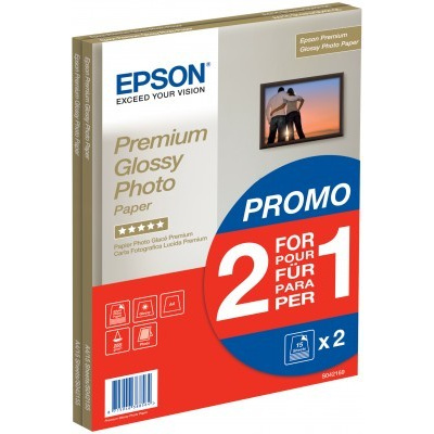 Papier EPSON A4 Premium Glossy Photo 255g/m2 (2x15 listov) 2 za cenu 1 C13S042169
