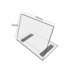 Plastový stojánek L 75 x 105 (A7) na šířku antireflexní s magnetem - 75 x 105 antireflex+magnet - 1 ks