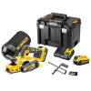 DeWalt DCP580P2 18V hoblík 2 mm, 2 x 5,0 Ah