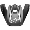 šilt pre prilby S-M5 SOLID 2022, ALPINESTARS (čierna matná)