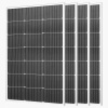 VEVOR Solárny Panel 4ks 100W Monokryštalické Solárne Panely pre Lode