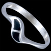 Silver.ag Prsteň strieborný, email, vlnka R2259