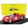 Art-model Ferrari 330p Spider S/n0822 N 31 24h Daytona 1966 John Fulp - Bill Rutan - Waylon Jennings 1:43 Červená