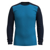 SMARTWOOL M CLASSIC THERMAL MERINO BL CREW BOXED, nival blue-deep navy - L