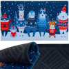 Vianočná rohožka pred dvere 75x45cm Ruhhy 26636 modrá