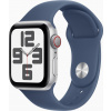 Apple Watch SE Cell/44mm/Silver/Sport Band/Denim/-M/L