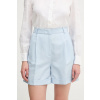 Šortky s prímesou ľanu Tommy Hilfiger WW0WW44767 modrá 38