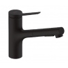 Hansgrohe Zesis M33 - Drezová batéria s výsuvnou spŕškou, sBox, matná čierna 74821670