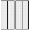 zahrada-XL Závesy proti hmyzu s magnetickými blokmi 2ks čierne 210x90 cm 314686