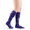 SIGVAROS MICROFIBER SHADES lýtkové ponožky pre ženy Farba: Purple Argyle, Veľkosť: A